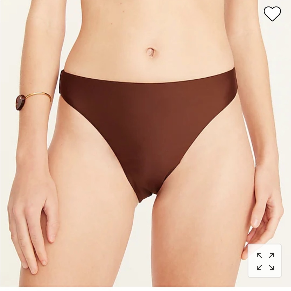 High rise cheeky bikini bottom